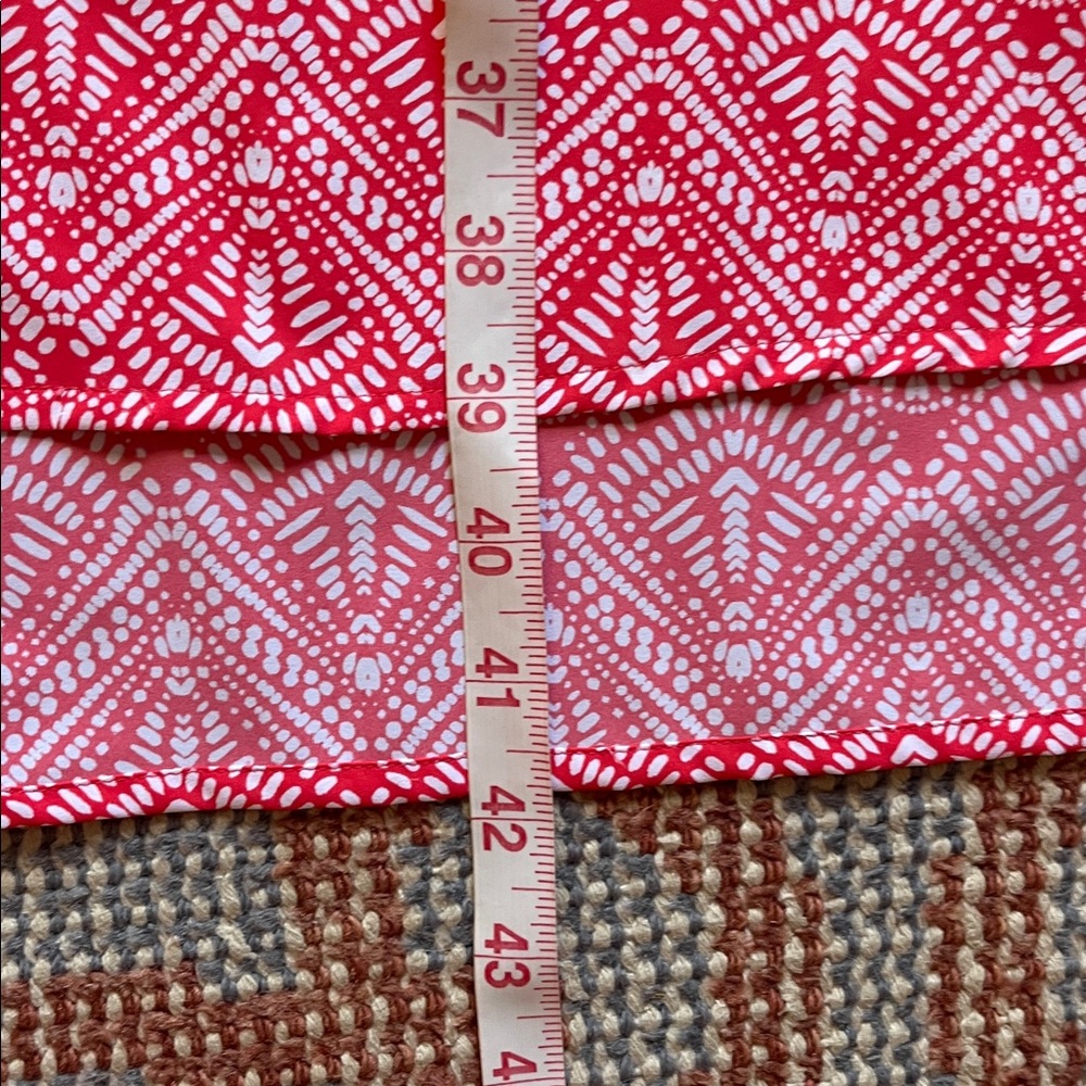 NWOT Coolibar Sun Protection Shift Dress Coral and White size xl - Picture 5 of 9